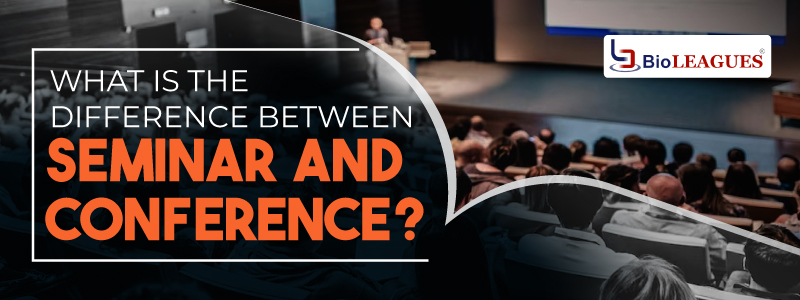 What is the difference between seminar and conference?
